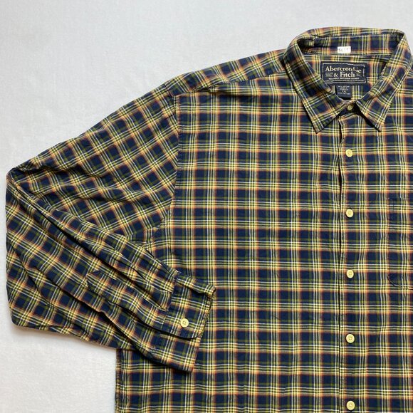 Abercrombie & Fitch Reliable Outdoor Goods Shirt Men's 2XL Plaid Button Up - Picture 6 of 10